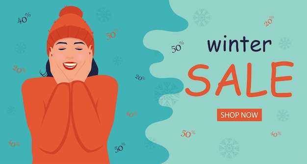 Winter sale banner