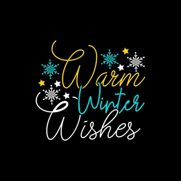 Winter-T-Shirt-Design, Typografie der Wintersaison, Vektorillustration.