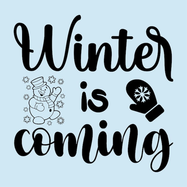 Winter-Typografie-Design