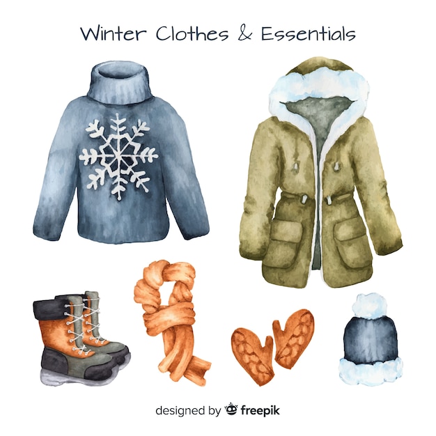 Winterkleidung und essentials