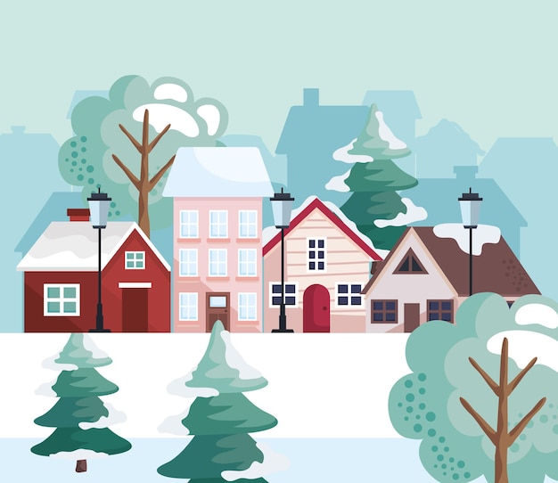 Wintersaison Landschaft