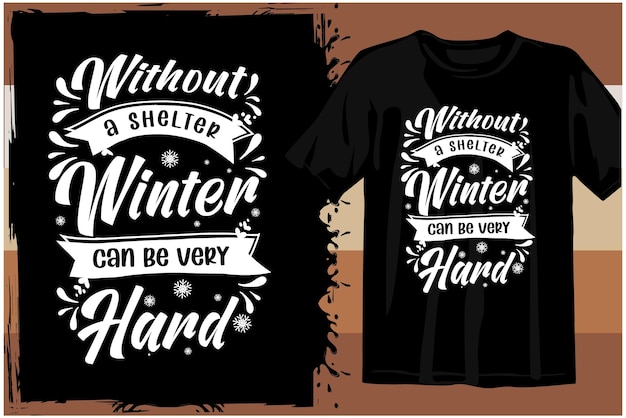 Wintersaison-Typografie-Design zum Bedrucken von T-Shirts. Winterdesign Vektorgrafiken. Winter-SVG