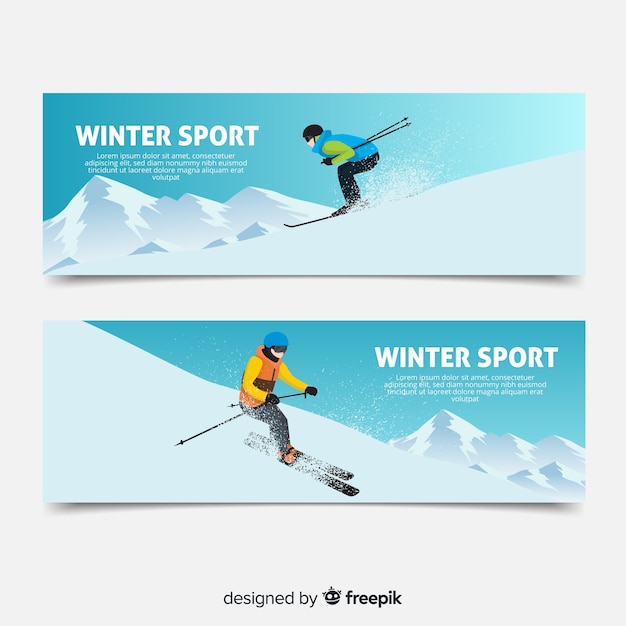 Wintersport-banner