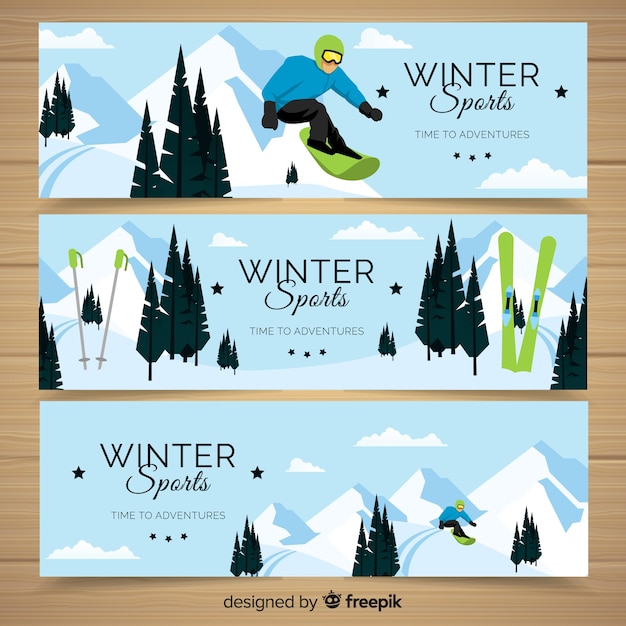 Wintersport-banner