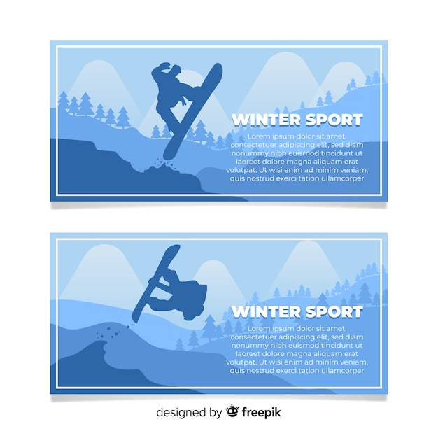 Wintersport-banner