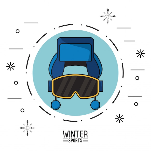 Vektor wintersport illustration