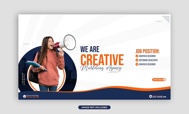 Wir stellen Job-Web-Banner und Post-Vorlagen ein