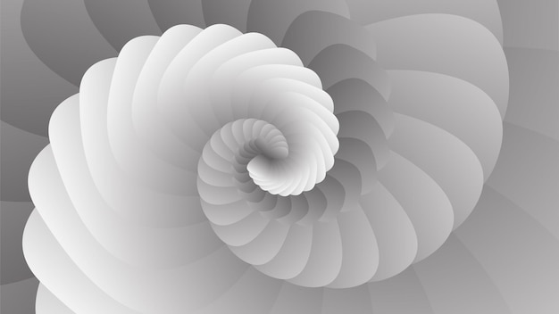 wirbelnder Hintergrund, Fibonacci-Muster, weißer und grauer Farbverlauf