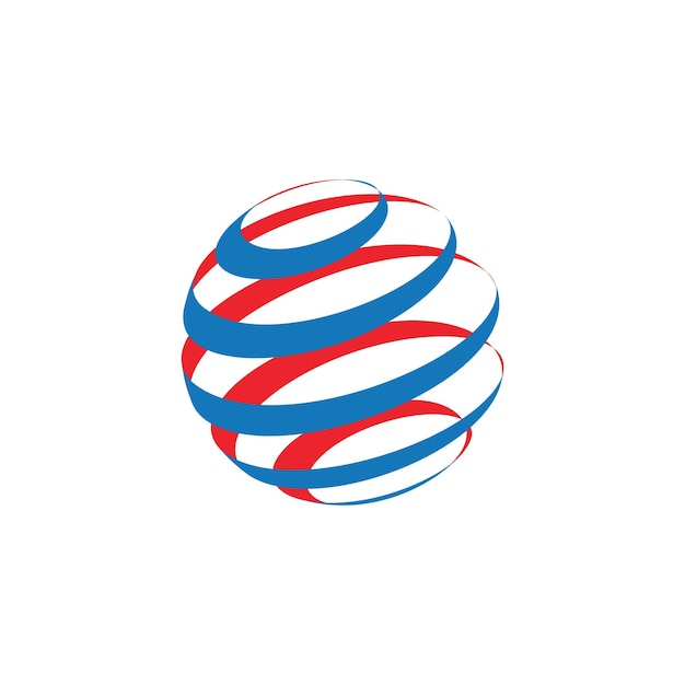 Wire world-logo-vorlage