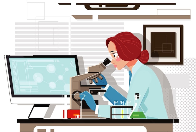 Wissenschaftler bei der Arbeit