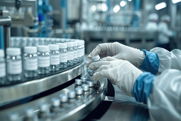 Wissenschaftler, die mit Reagenzrohren im Labor arbeiten
