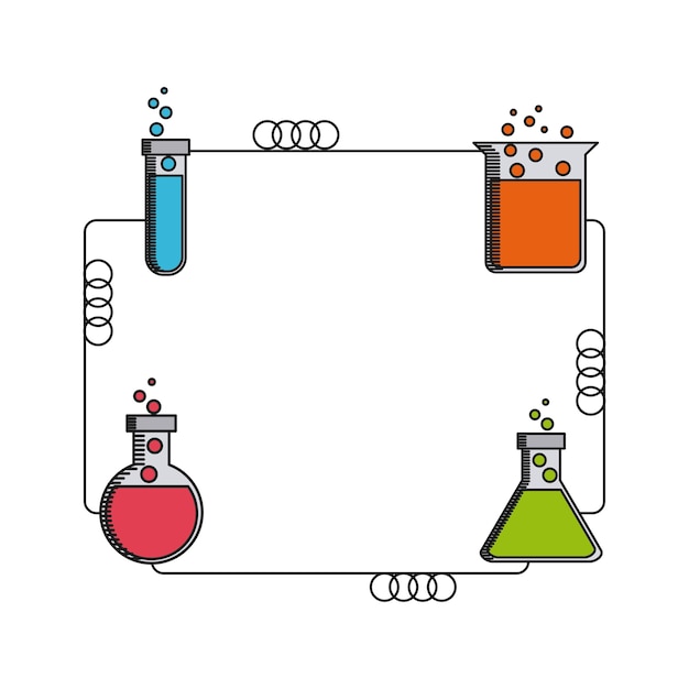 Wissenschaftslabdesign, grafik der vektorillustration eps10