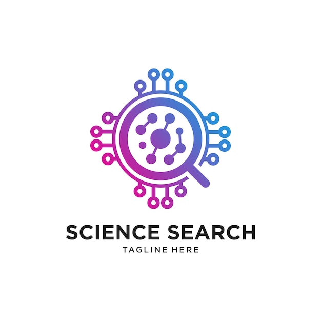 Vektor wissenschaftssuche-logo