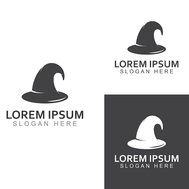Wizard-Cap-Logo Durch Verwendung der Vektor-Design-Konzept-Illustrationsvorlage