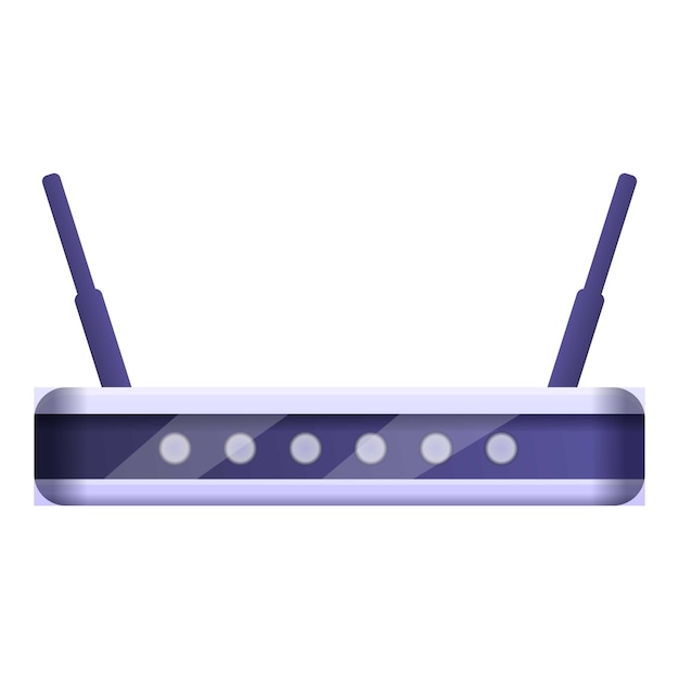 WLAN-Modem-Websymbol Cartoon des WLAN-Modem-Webvektorsymbols für Webdesign isoliert auf weißem Hintergrund