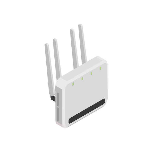 WLAN-Router auf weiß