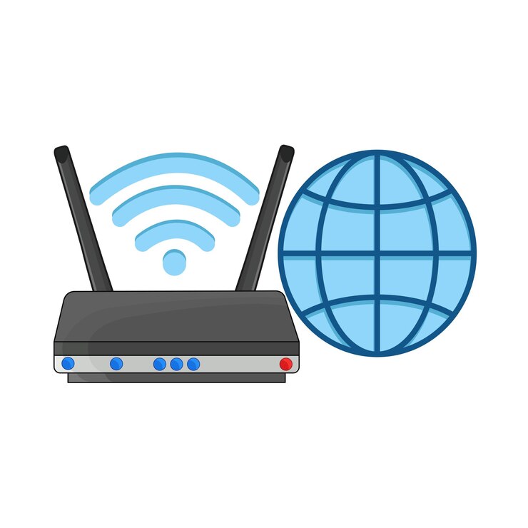 Vektor wlan router