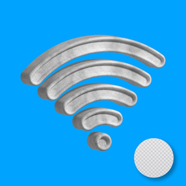 WLAN-Schild aus Beton