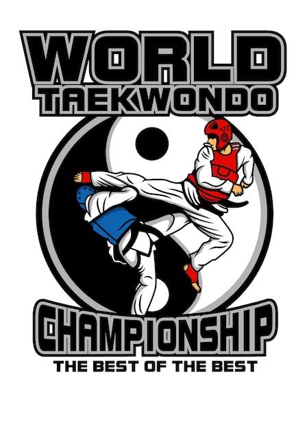 Vektor wold taekwondo-meisterschaft