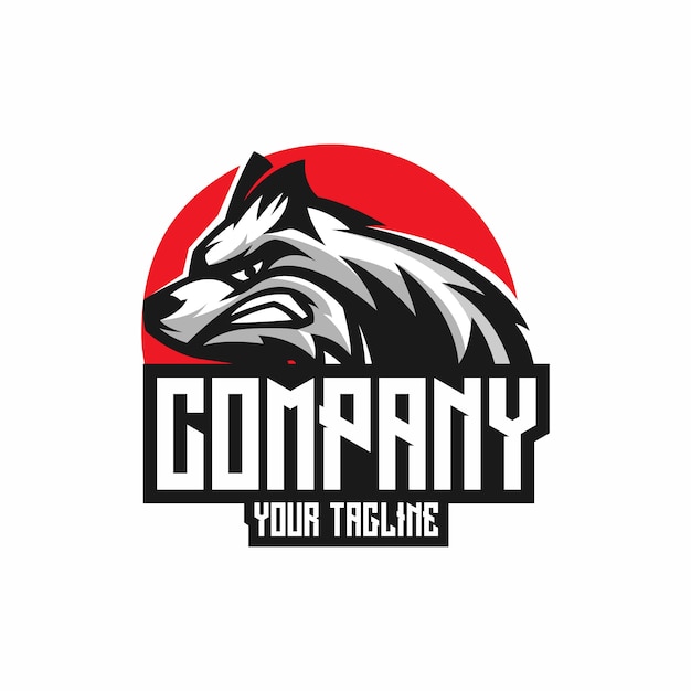 Wolf-angry-logo-vektor