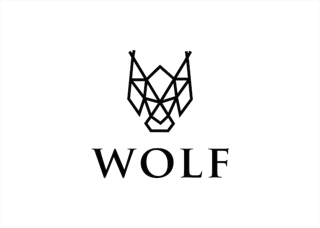 Wolf fox mountain campingplatz logo-design