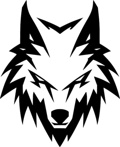 Wolf Hochwertige Vektor-Logo-Vektor-Illustration ideal für T-Shirt-Grafiken