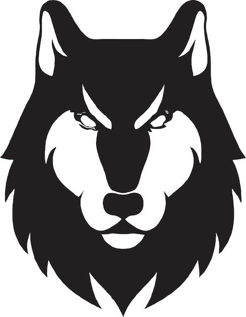 Vektor wolf im wald-logo