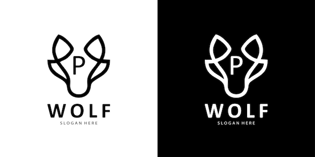 Wolf-logo-design-vorlage