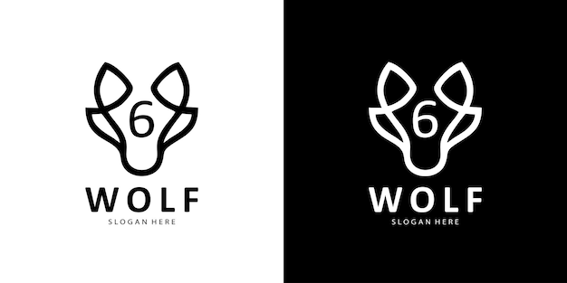 Wolf-logo-design-vorlage