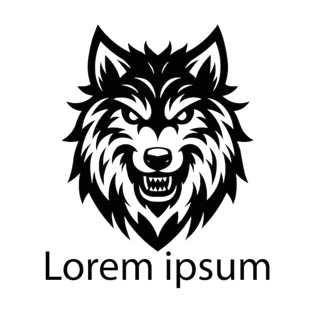 Wolf-logo für ihren