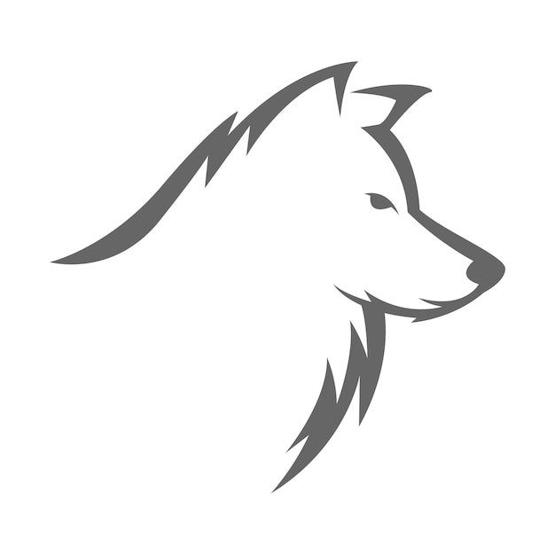 Vektor wolf-logo-icon-design