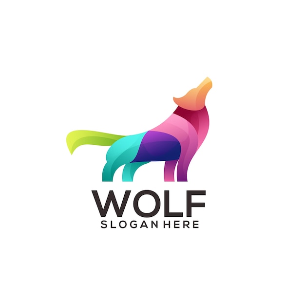 Wolf-logo-vorlage