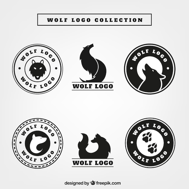 Wolf logos pack