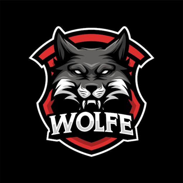 Wolf-maskottchen-gaming-esport-logo-vorlage