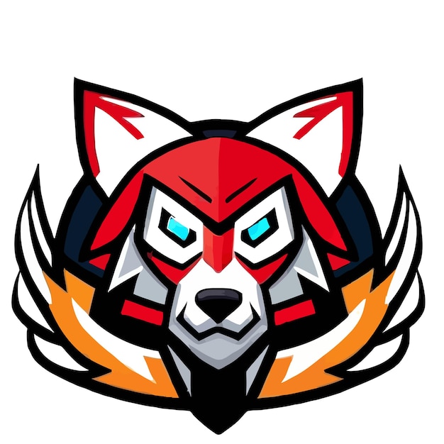 wolfskopf-maskottchen-logo-design esport-gaming