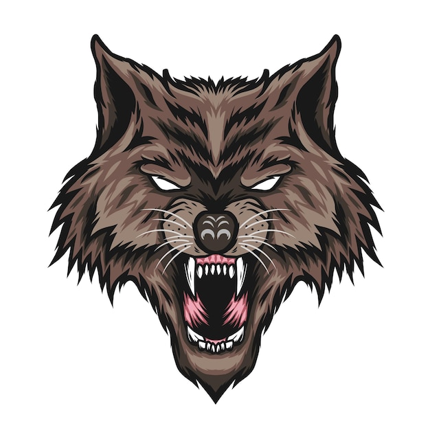 Wolfskopfillustration