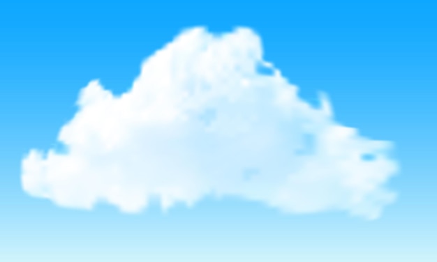 Wolke am blauen Himmel