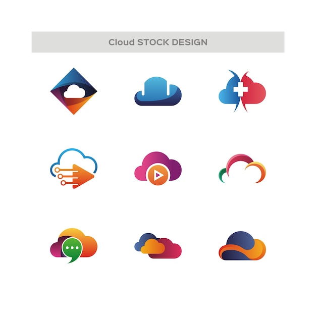 Wolke stock design-logo