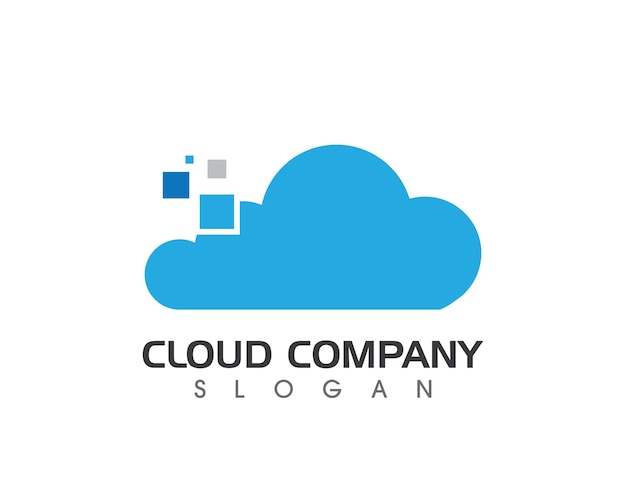 Wolken Logo-Vorlage