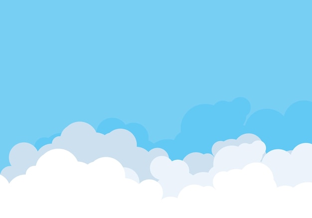 Wolkenschablonenvektor-illustrationsdesign