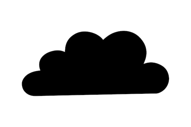 Wolkenwetterphänomene kritzeln lineares cartoon-malbuch