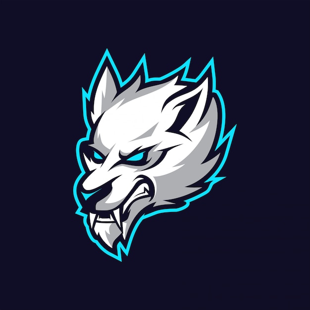 Wolves maskottchen esport logo