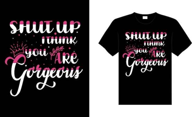 Vektor womens day t-shirt design typografie schriftzug shirt vektor