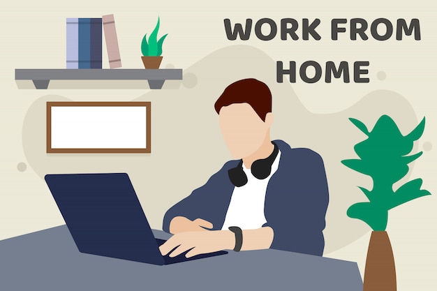 Work from home-konzept