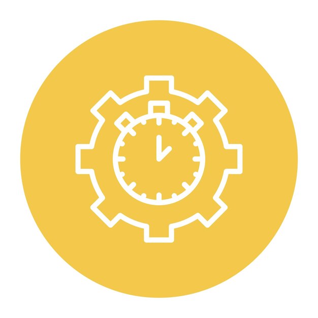 Workflow Optimierung Icon Vektorbild Kann für Operations Management verwendet werden