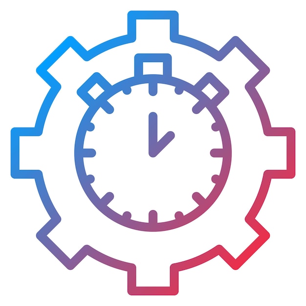 Workflow Optimierung Icon Vektorbild Kann für Operations Management verwendet werden
