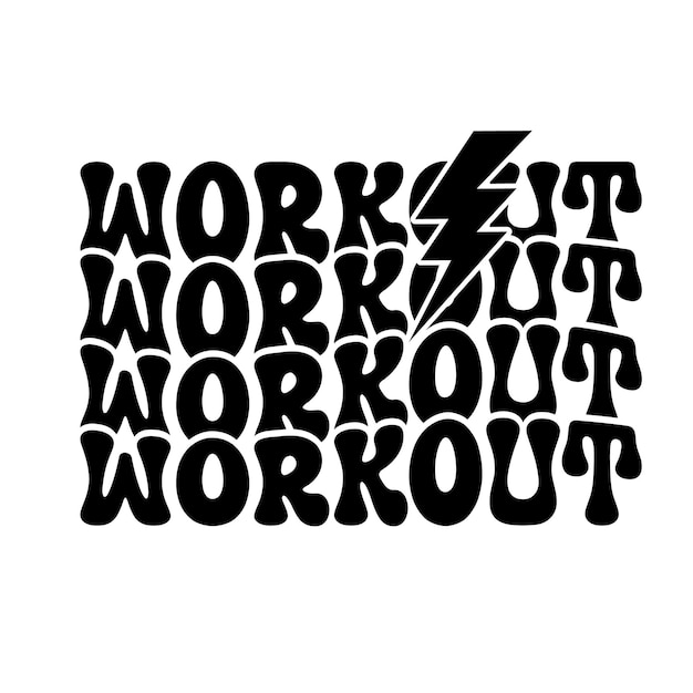 Vektor workout-motivation zitate svg workout-motivierung zitate t-shirt-design workout-modifikation zitate typ