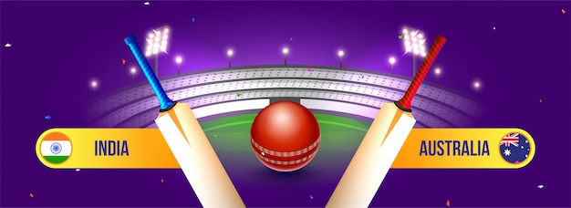 World cricket championship-konzept.