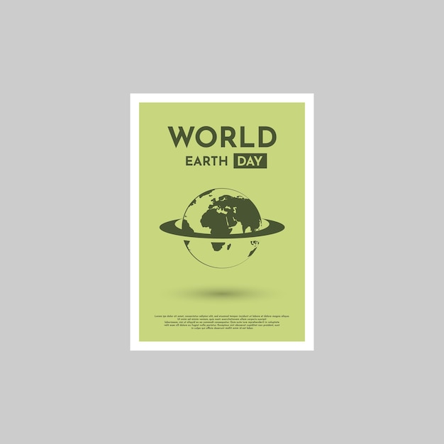 World earth day poster-vektor-illustration-design
