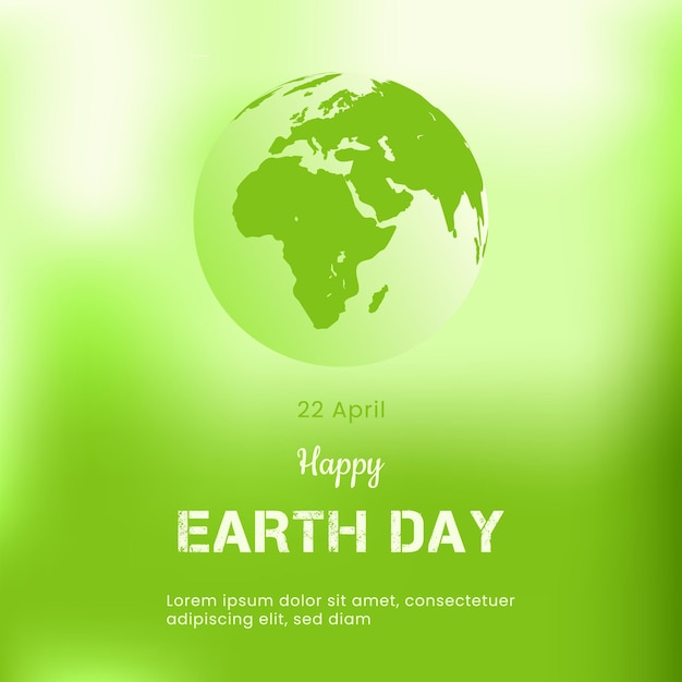 World Earth Day Social Media Poster Banner Template Design